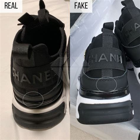 chanel trainers real vs fake|are chanel shoes genuine.